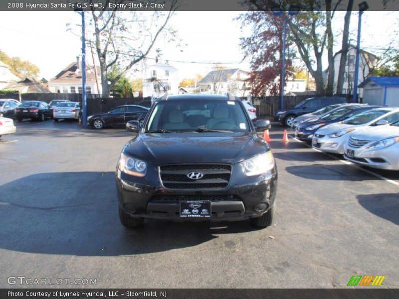 Ebony Black / Gray 2008 Hyundai Santa Fe GLS 4WD