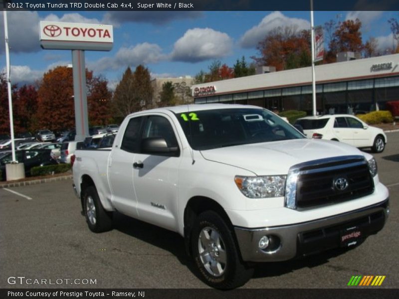 Super White / Black 2012 Toyota Tundra TRD Double Cab 4x4