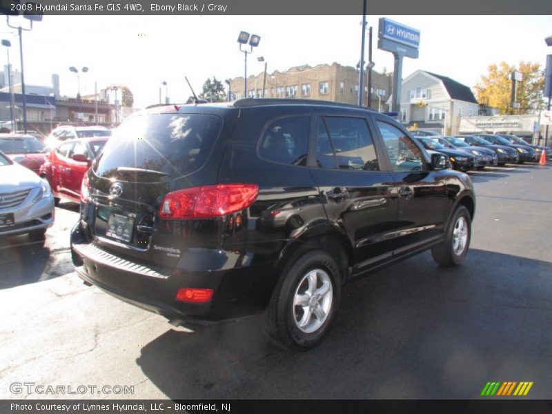 Ebony Black / Gray 2008 Hyundai Santa Fe GLS 4WD