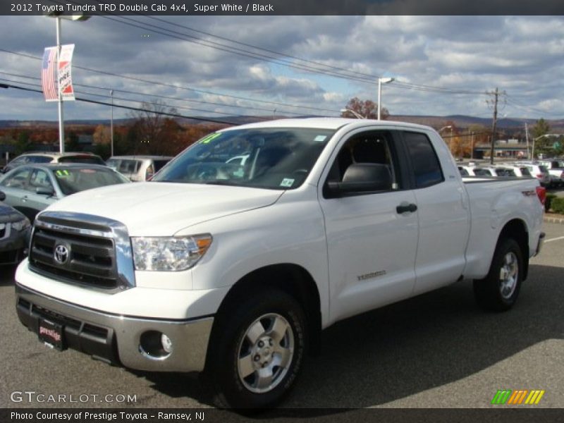 Super White / Black 2012 Toyota Tundra TRD Double Cab 4x4