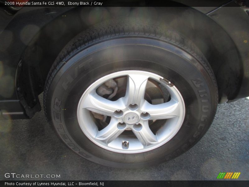 Ebony Black / Gray 2008 Hyundai Santa Fe GLS 4WD