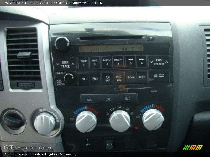 Super White / Black 2012 Toyota Tundra TRD Double Cab 4x4