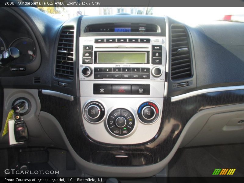 Ebony Black / Gray 2008 Hyundai Santa Fe GLS 4WD