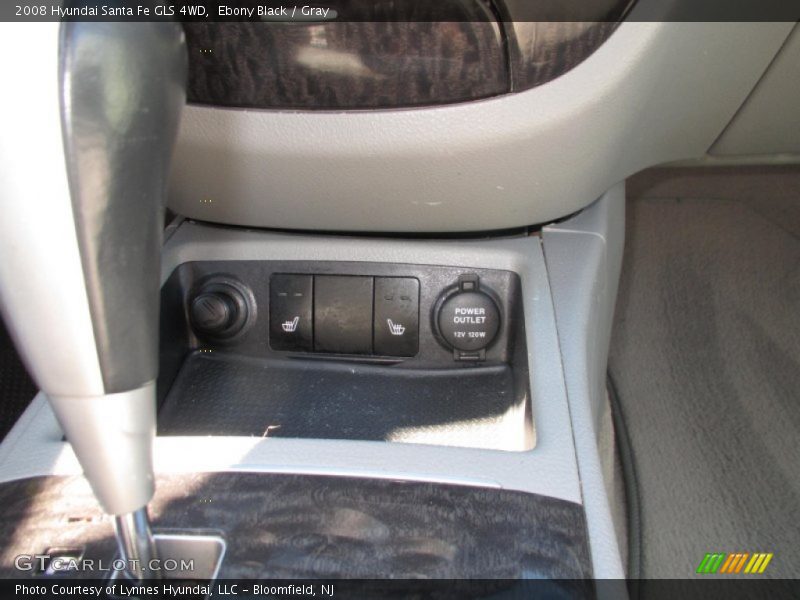 Ebony Black / Gray 2008 Hyundai Santa Fe GLS 4WD