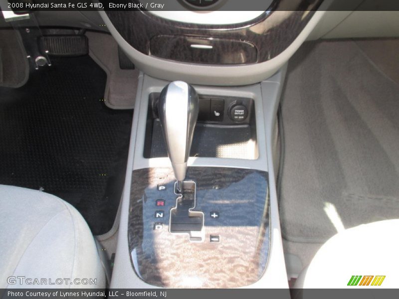 Ebony Black / Gray 2008 Hyundai Santa Fe GLS 4WD