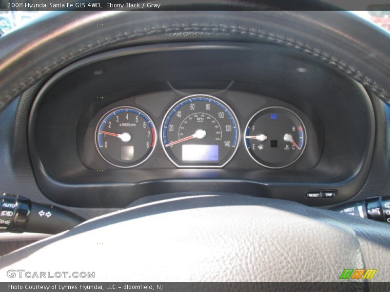 Ebony Black / Gray 2008 Hyundai Santa Fe GLS 4WD