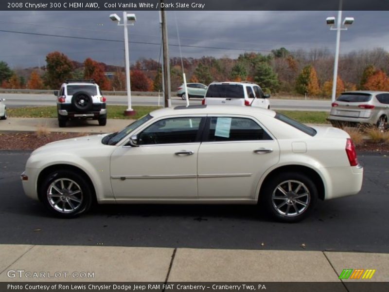 Cool Vanilla White / Dark Slate Gray 2008 Chrysler 300 C HEMI AWD