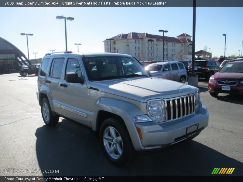 Bright Silver Metallic / Pastel Pebble Beige Mckinley Leather 2009 Jeep Liberty Limited 4x4