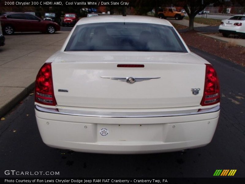 Cool Vanilla White / Dark Slate Gray 2008 Chrysler 300 C HEMI AWD