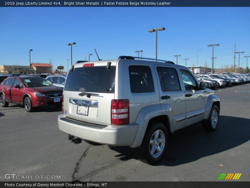 Bright Silver Metallic / Pastel Pebble Beige Mckinley Leather 2009 Jeep Liberty Limited 4x4