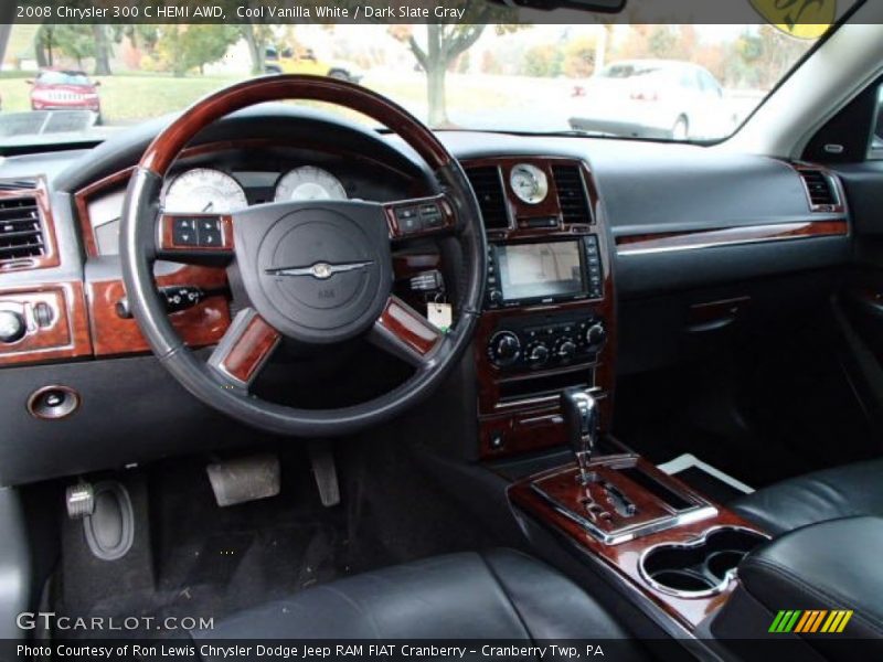 Cool Vanilla White / Dark Slate Gray 2008 Chrysler 300 C HEMI AWD