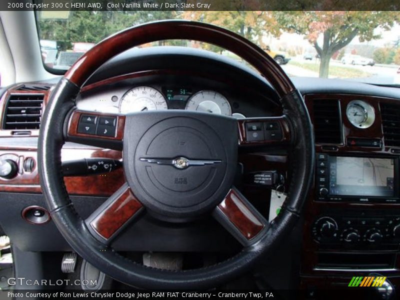Cool Vanilla White / Dark Slate Gray 2008 Chrysler 300 C HEMI AWD