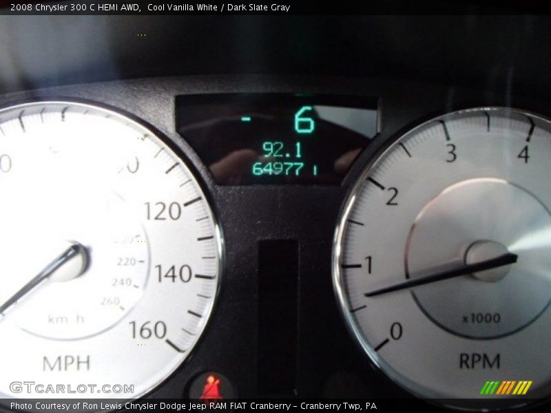 Cool Vanilla White / Dark Slate Gray 2008 Chrysler 300 C HEMI AWD