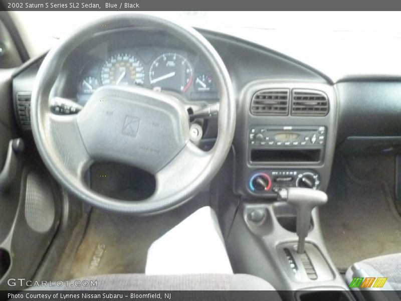 Blue / Black 2002 Saturn S Series SL2 Sedan