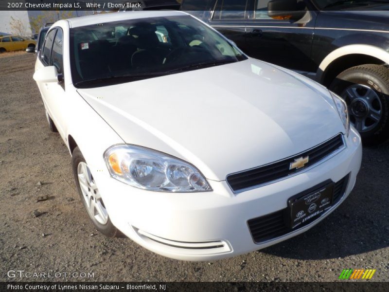White / Ebony Black 2007 Chevrolet Impala LS