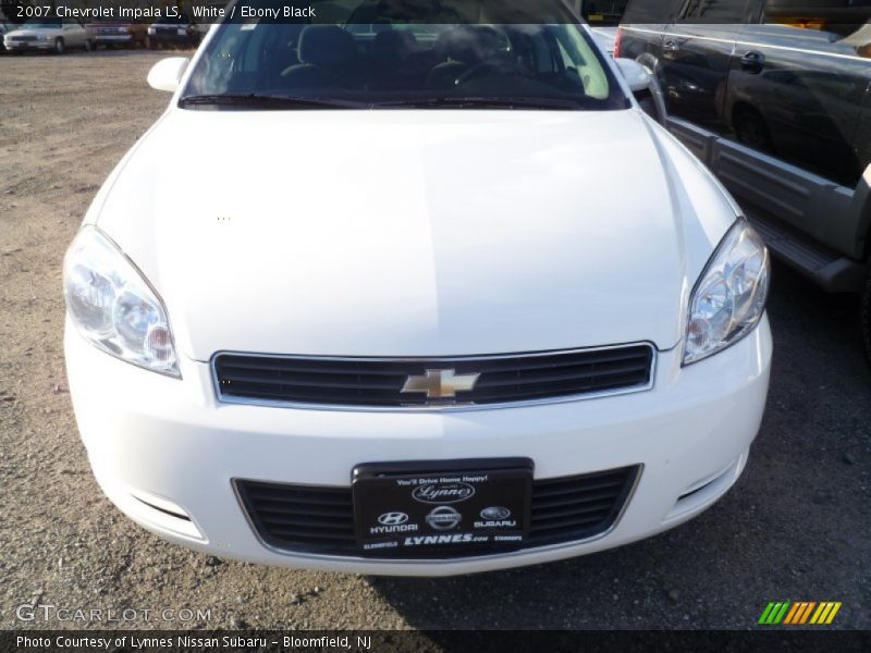 White / Ebony Black 2007 Chevrolet Impala LS
