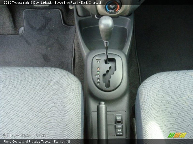 Bayou Blue Pearl / Dark Charcoal 2010 Toyota Yaris 3 Door Liftback