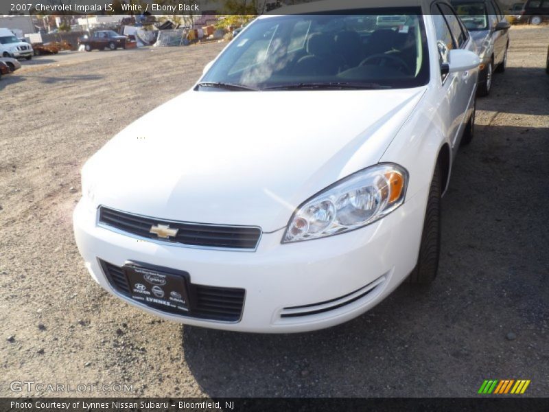 White / Ebony Black 2007 Chevrolet Impala LS
