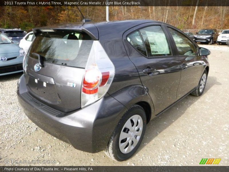 Magnetic Gray Metallic / Light Blue Gray/Black 2013 Toyota Prius c Hybrid Three