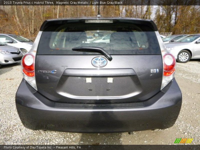 Magnetic Gray Metallic / Light Blue Gray/Black 2013 Toyota Prius c Hybrid Three