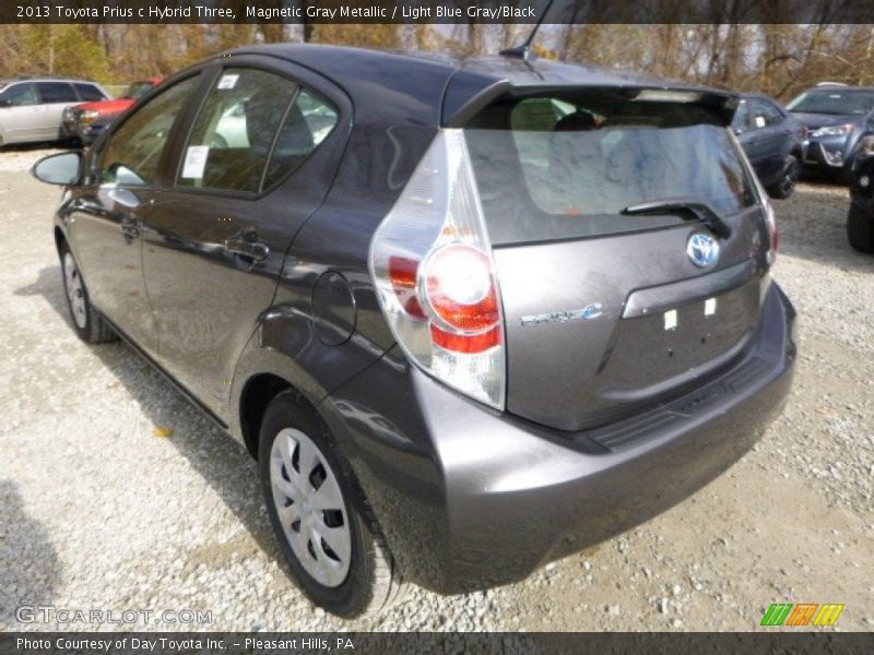 Magnetic Gray Metallic / Light Blue Gray/Black 2013 Toyota Prius c Hybrid Three