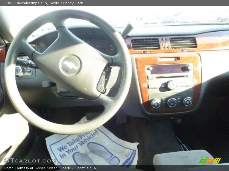 White / Ebony Black 2007 Chevrolet Impala LS