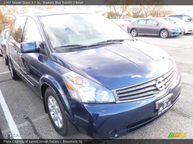 Majestic Blue Metallic / Beige 2007 Nissan Quest 3.5 SL