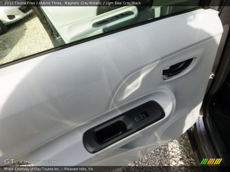 Magnetic Gray Metallic / Light Blue Gray/Black 2013 Toyota Prius c Hybrid Three