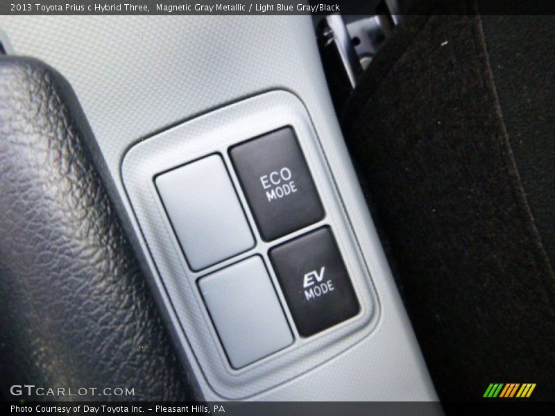 Magnetic Gray Metallic / Light Blue Gray/Black 2013 Toyota Prius c Hybrid Three