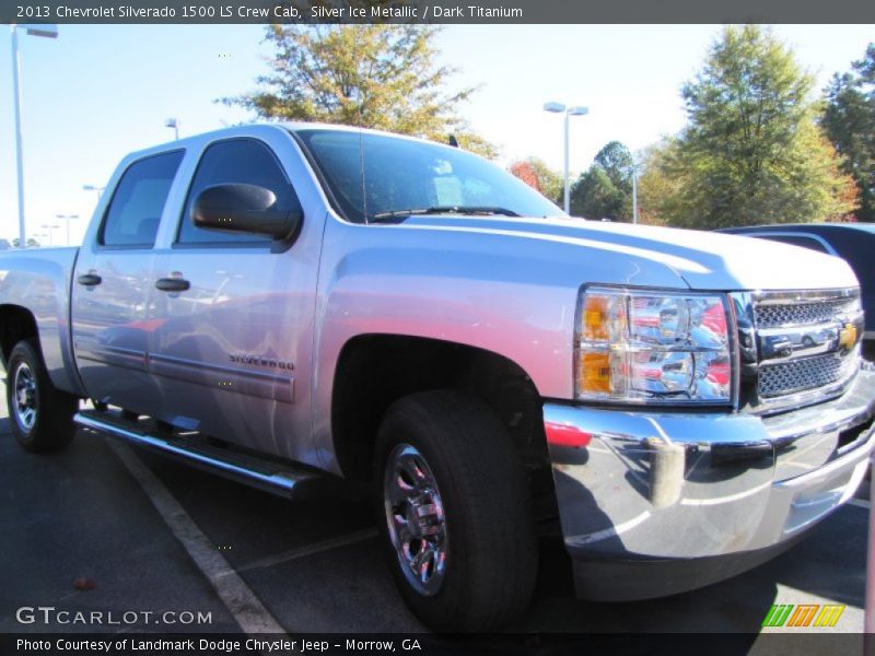 Silver Ice Metallic / Dark Titanium 2013 Chevrolet Silverado 1500 LS Crew Cab