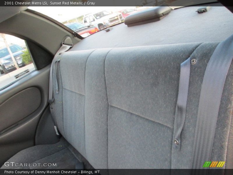 Sunset Red Metallic / Gray 2001 Chevrolet Metro LSi