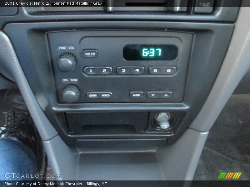 Sunset Red Metallic / Gray 2001 Chevrolet Metro LSi