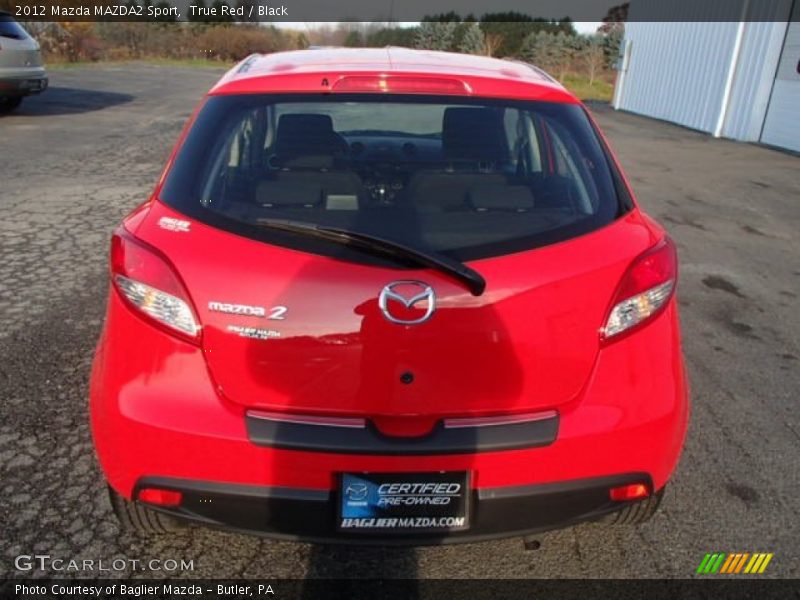 True Red / Black 2012 Mazda MAZDA2 Sport