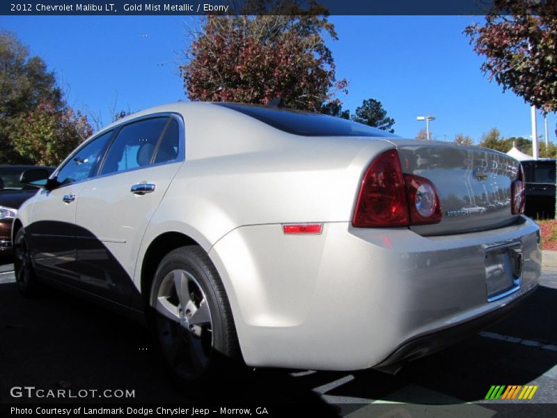 Gold Mist Metallic / Ebony 2012 Chevrolet Malibu LT