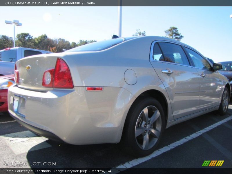 Gold Mist Metallic / Ebony 2012 Chevrolet Malibu LT