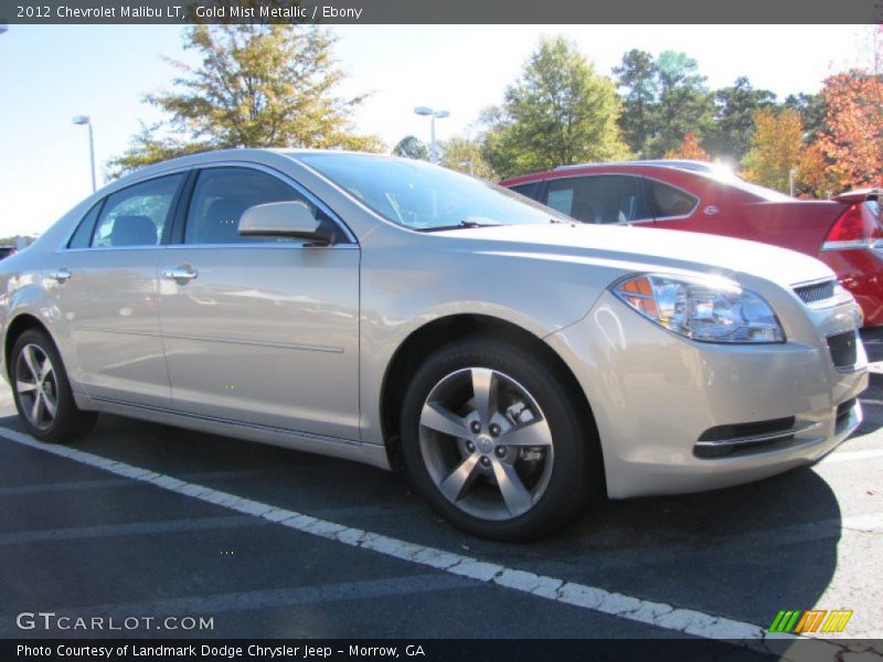 Gold Mist Metallic / Ebony 2012 Chevrolet Malibu LT