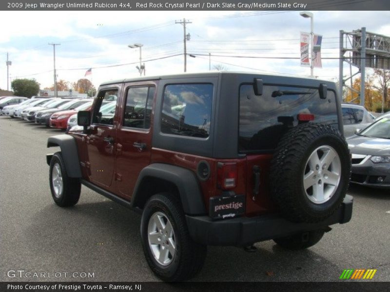 Red Rock Crystal Pearl / Dark Slate Gray/Medium Slate Gray 2009 Jeep Wrangler Unlimited Rubicon 4x4