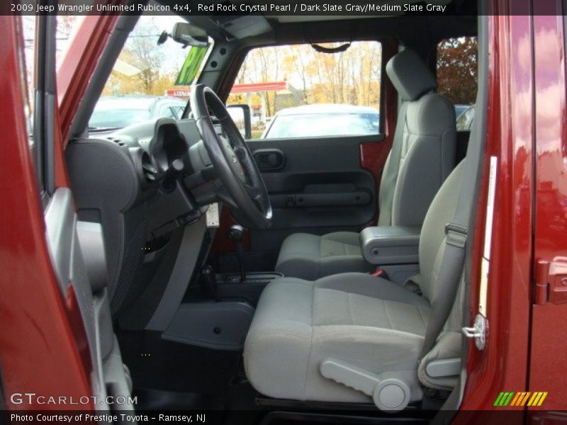 Red Rock Crystal Pearl / Dark Slate Gray/Medium Slate Gray 2009 Jeep Wrangler Unlimited Rubicon 4x4