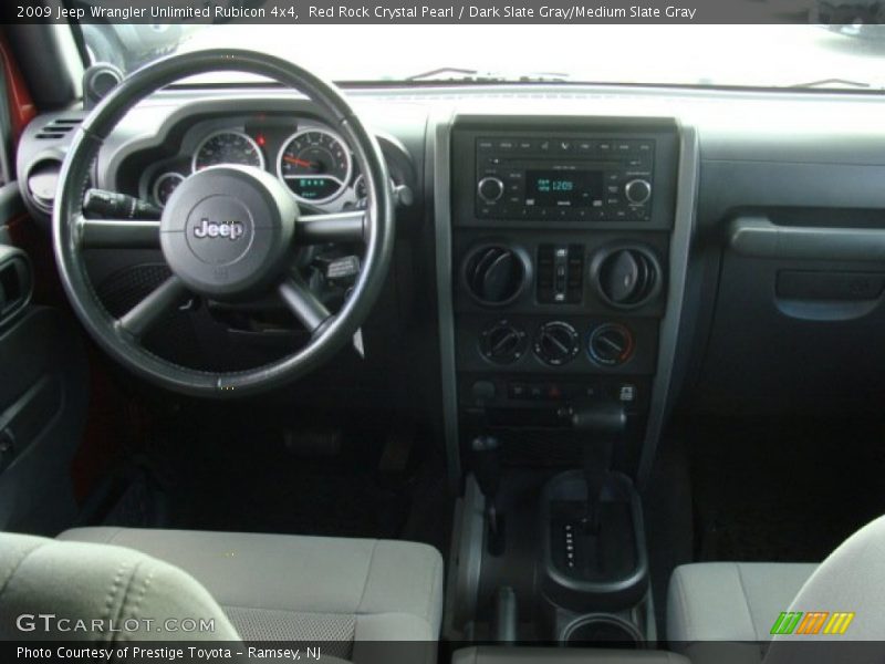 Red Rock Crystal Pearl / Dark Slate Gray/Medium Slate Gray 2009 Jeep Wrangler Unlimited Rubicon 4x4