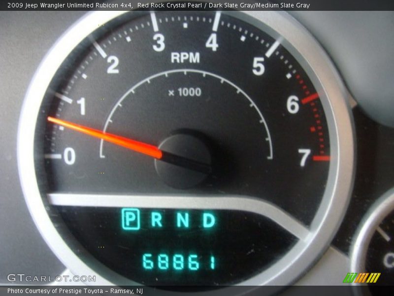 Red Rock Crystal Pearl / Dark Slate Gray/Medium Slate Gray 2009 Jeep Wrangler Unlimited Rubicon 4x4