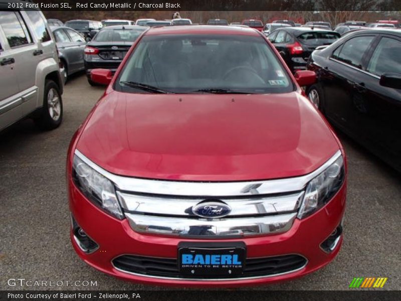 Red Candy Metallic / Charcoal Black 2012 Ford Fusion SEL