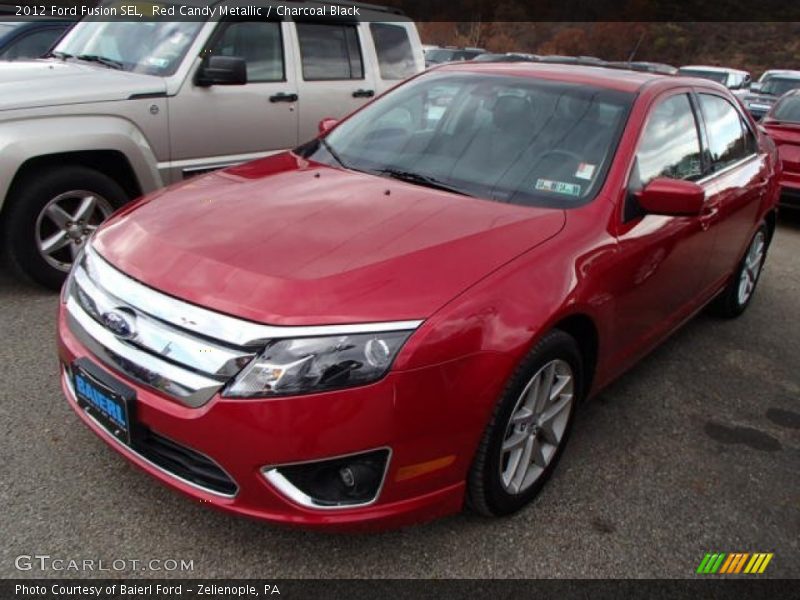 Red Candy Metallic / Charcoal Black 2012 Ford Fusion SEL