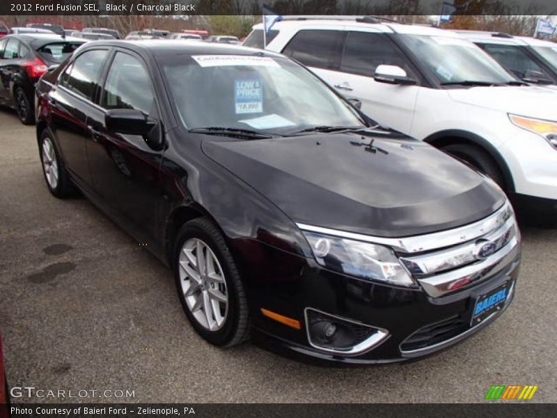 Black / Charcoal Black 2012 Ford Fusion SEL