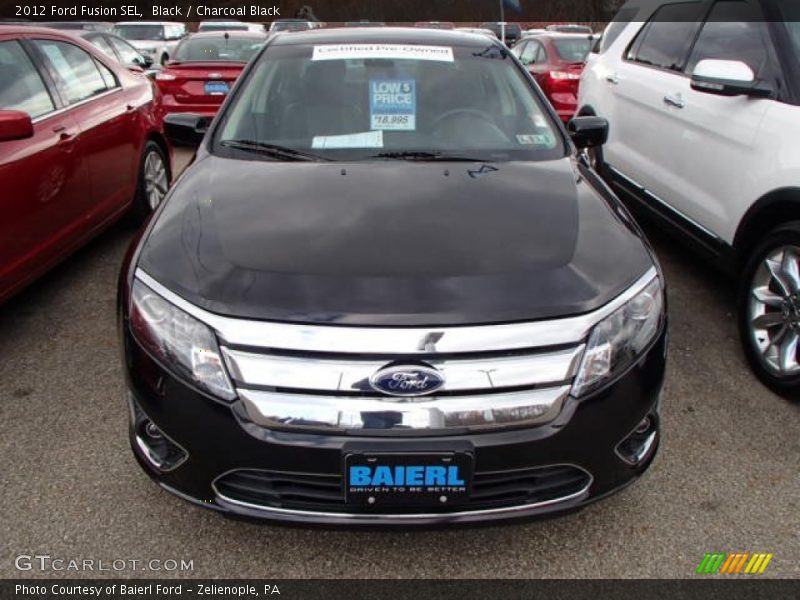 Black / Charcoal Black 2012 Ford Fusion SEL