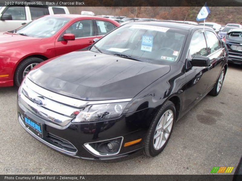 Black / Charcoal Black 2012 Ford Fusion SEL
