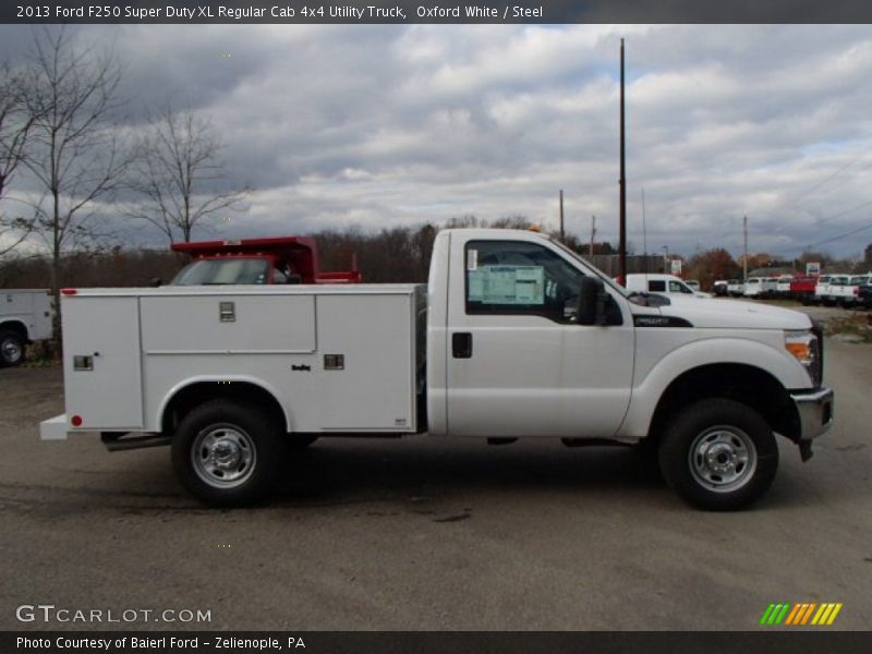 Oxford White / Steel 2013 Ford F250 Super Duty XL Regular Cab 4x4 Utility Truck
