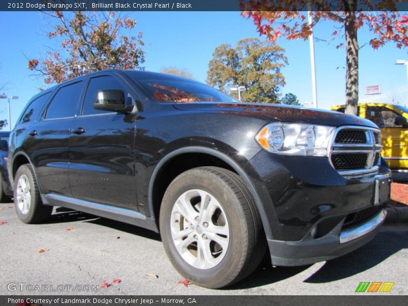 Brilliant Black Crystal Pearl / Black 2012 Dodge Durango SXT