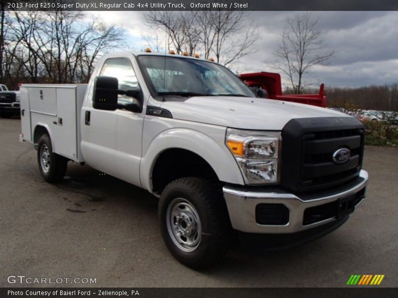 Front 3/4 View of 2013 F250 Super Duty XL Regular Cab 4x4 Utility Truck