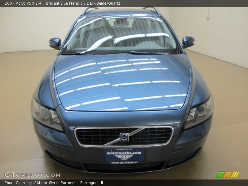 Brilliant Blue Metallic / Dark Beige/Quartz 2007 Volvo V50 2.4i