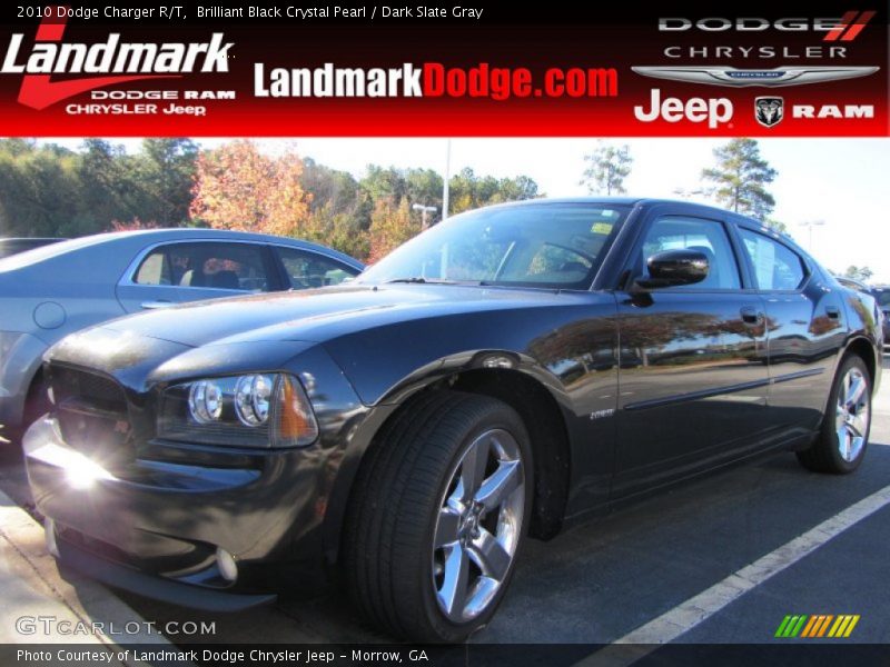 Brilliant Black Crystal Pearl / Dark Slate Gray 2010 Dodge Charger R/T